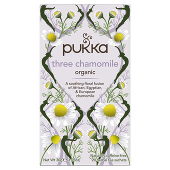Tesco Pukka organic 3 chamomile 20 tea bags 30g offer