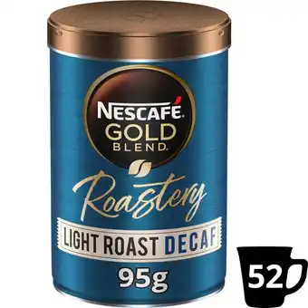 Tesco Nescafe gold blend roastery collection decaffeinated coffee 95g offer