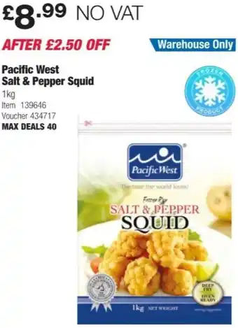 Costco Pacific West Salt & Pepper Squid 1kg offer