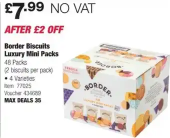 Costco Border Biscuits Luxury Mini Packs offer