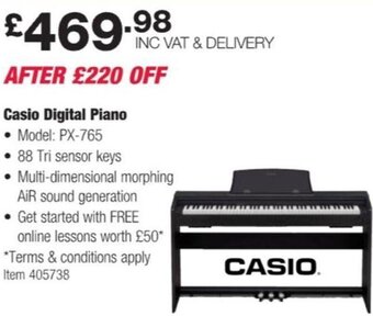 Costco Casio Digital Piano offer