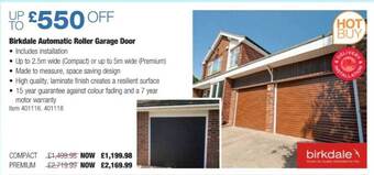 Costco Birkdale automatic roller garage door offer