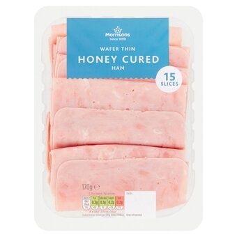 Morrisons Morrisons wafer thin honey cured ham offer