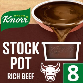 Morrisons Knorr rich beef stock pot 8 x 28g offer