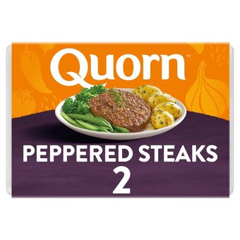 Morrisons Quorn vegetarian peppered steaks 2 pack offer