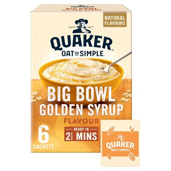 Morrisons Quaker oat so simple big bowl golden syrup offer