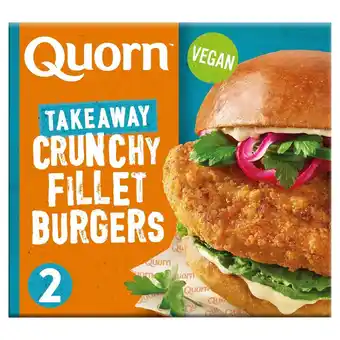 Morrisons Quorn takeaway 2 crunchy fillet burgers offer