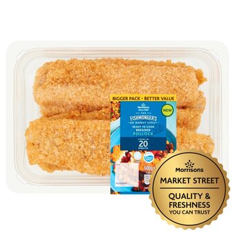 Morrisons Morrisons market street breaded pollock fillets offer