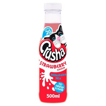 Morrisons Crusha strawberry no added sugar milkshake mix offer