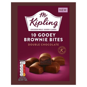 Morrisons Mr kipling double chocolate 10 gooey brownie bites offer