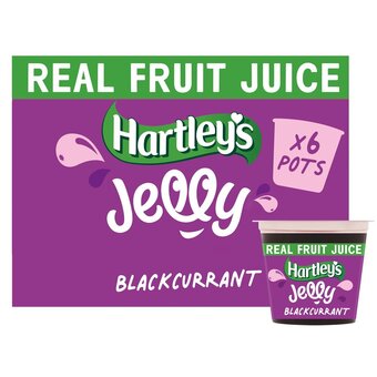 Morrisons Hartleys jelly blackcurrant flavour jelly 6pk offer