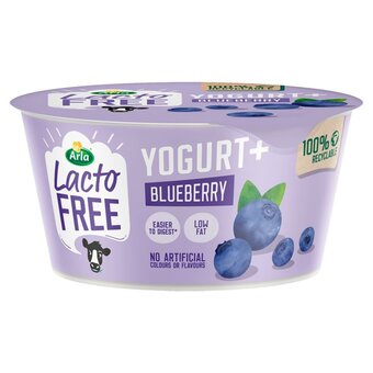 Morrisons Arla lactofree blueberry yogurt offer