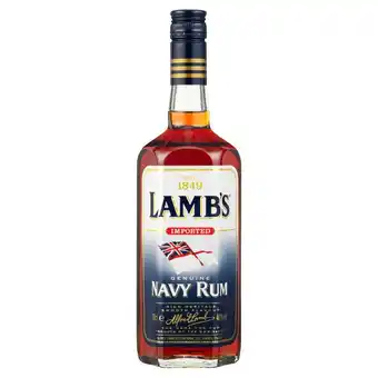 Morrisons Lamb's dark navy rum offer