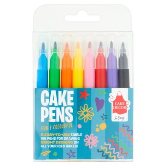 Morrisons Cake decor cake pens edible 8 colours offer