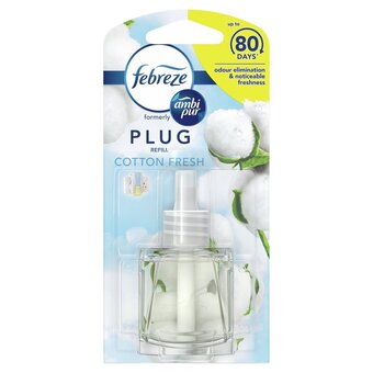 Morrisons Febreze ambi pur air freshener cotton fresh plug in refill offer