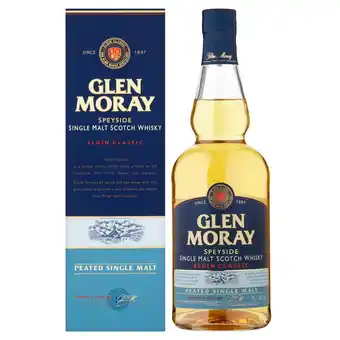 Morrisons Glen moray peated single malt scotch whisky offer