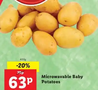 Lidl Microwavable Baby Potatoes 400g offer