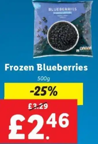 Lidl Frozen Blueberries 500g offer