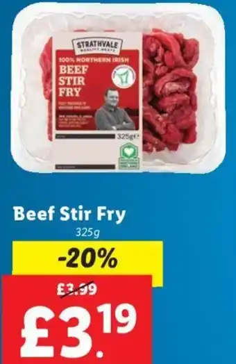 Lidl Beef Stir Fry 325g offer