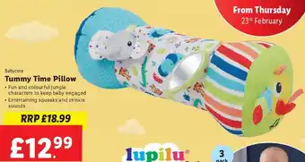 Lidl Babycore Tummy Time Pillow offer