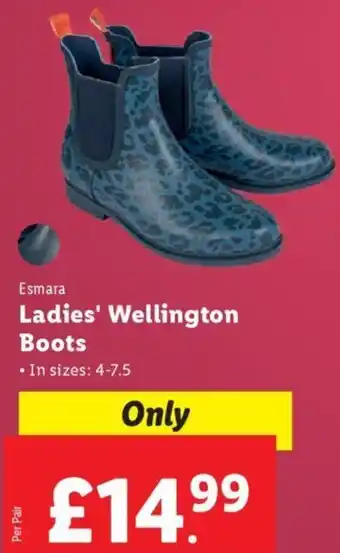 Lidl Esmara Ladies' Wellington Boots offer