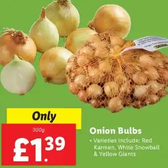Lidl Onion Bulbs 300 g offer