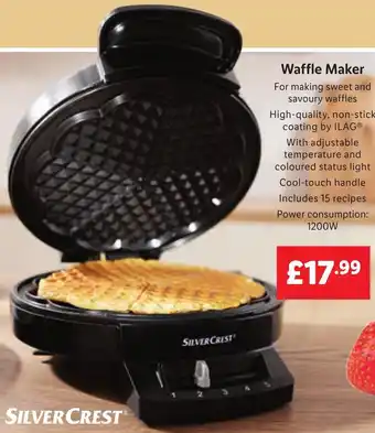 Lidl SilverCrest Waffle Maker offer