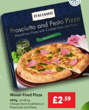 Lidl Italiamo Wood-Fired Pizza 400 g offer