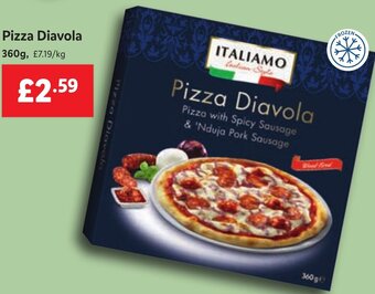 Lidl Italiamo Pizza Diavola 360 g offer