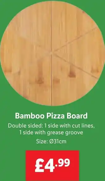 Lidl Bamboo Pizza Board offer