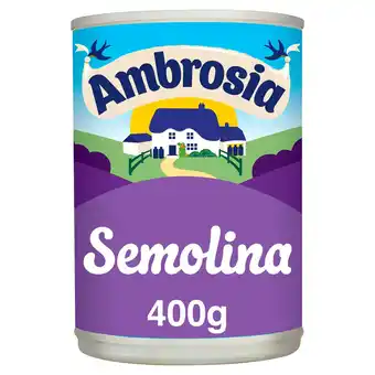 Tesco Ambrosia creamed semolina 400g offer