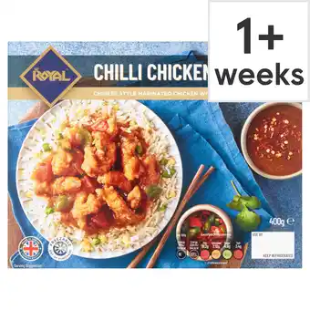 Tesco Royal halal chilli chicken with egg fried rice 400g offer