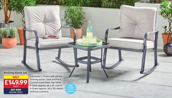 Aldi Rocking Bistro Set offer