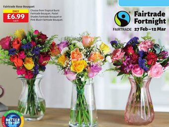 Aldi Fairtrade Rose Bouquet offer