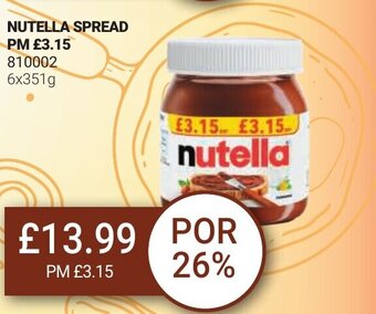 Bestway Nutella Spread offer