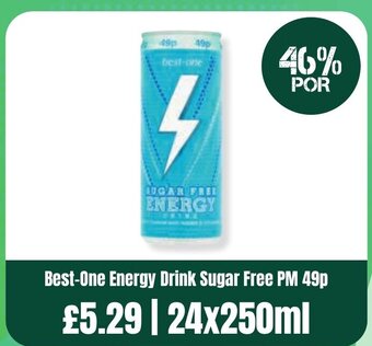 Bestway Best-One Energy Drink Sugar Free 24x250ml offer