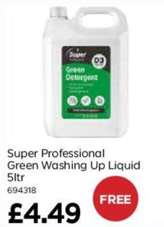 Bestway Super Professional Green Washing Up Liquid 5ltr offer