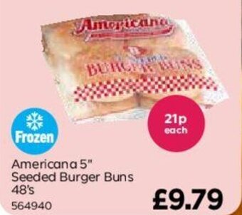 Bestway Americana 5" Seeded Burger Buns 48's offer