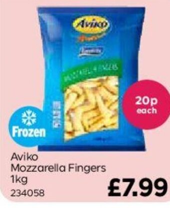 Bestway Aviko Mozzarella Fingers 1kg offer