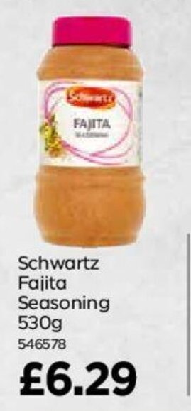 Bestway Schwartz Fajita Seasoning 530g offer