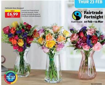 Aldi Fairtrade rose bouquet offer