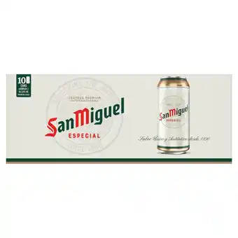 Tesco San miguel lager 10x440ml can offer