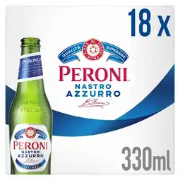 Tesco Peroni nastro azzurro lager beer 18x330ml offer