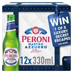 Tesco Peroni nastro azzurro lager beer 12x330ml offer