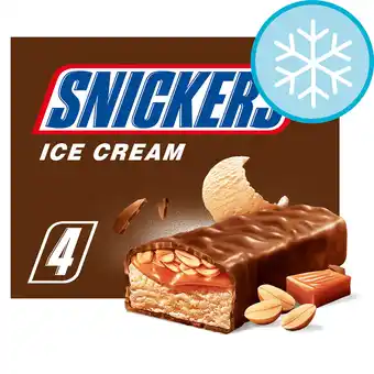 Tesco Snickers ice cream 4 pack 212ml offer