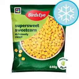 Tesco Birds eye supersweet sweetcorn 640g offer