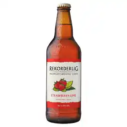 Tesco Rekorderlig strawberry-lime cider 500ml offer