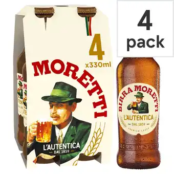 Tesco Birra moretti lager 4x330ml offer