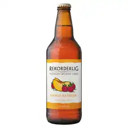 Tesco Rekorderlig mango & raspberry 500ml bottle offer