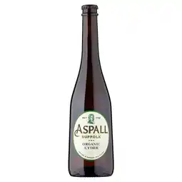 Tesco Aspall organic suffolk cyder cider 500ml bottle offer